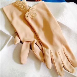 Vintage lace formal evening gloves